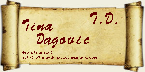 Tina Dagović vizit kartica